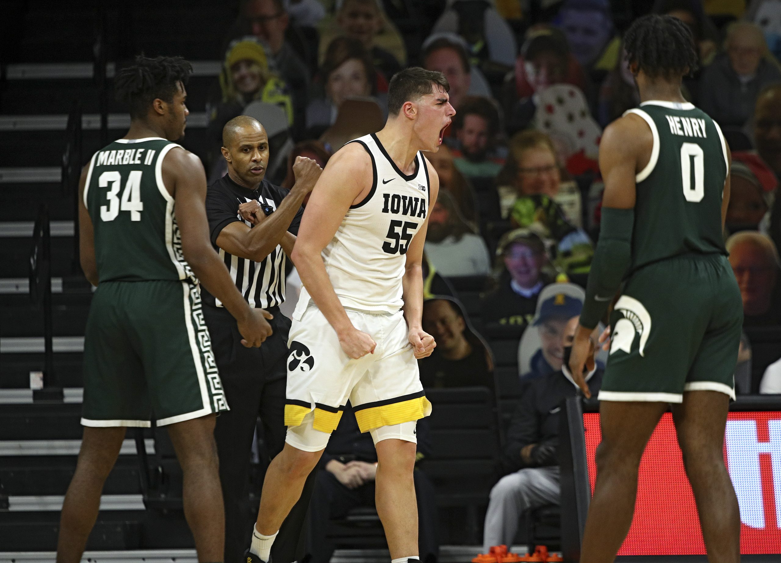 Iowa Men's Basketball vs Michigan State