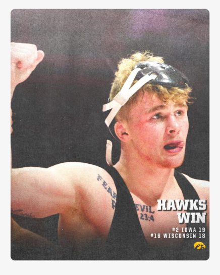 iowa wrestling beats wisky