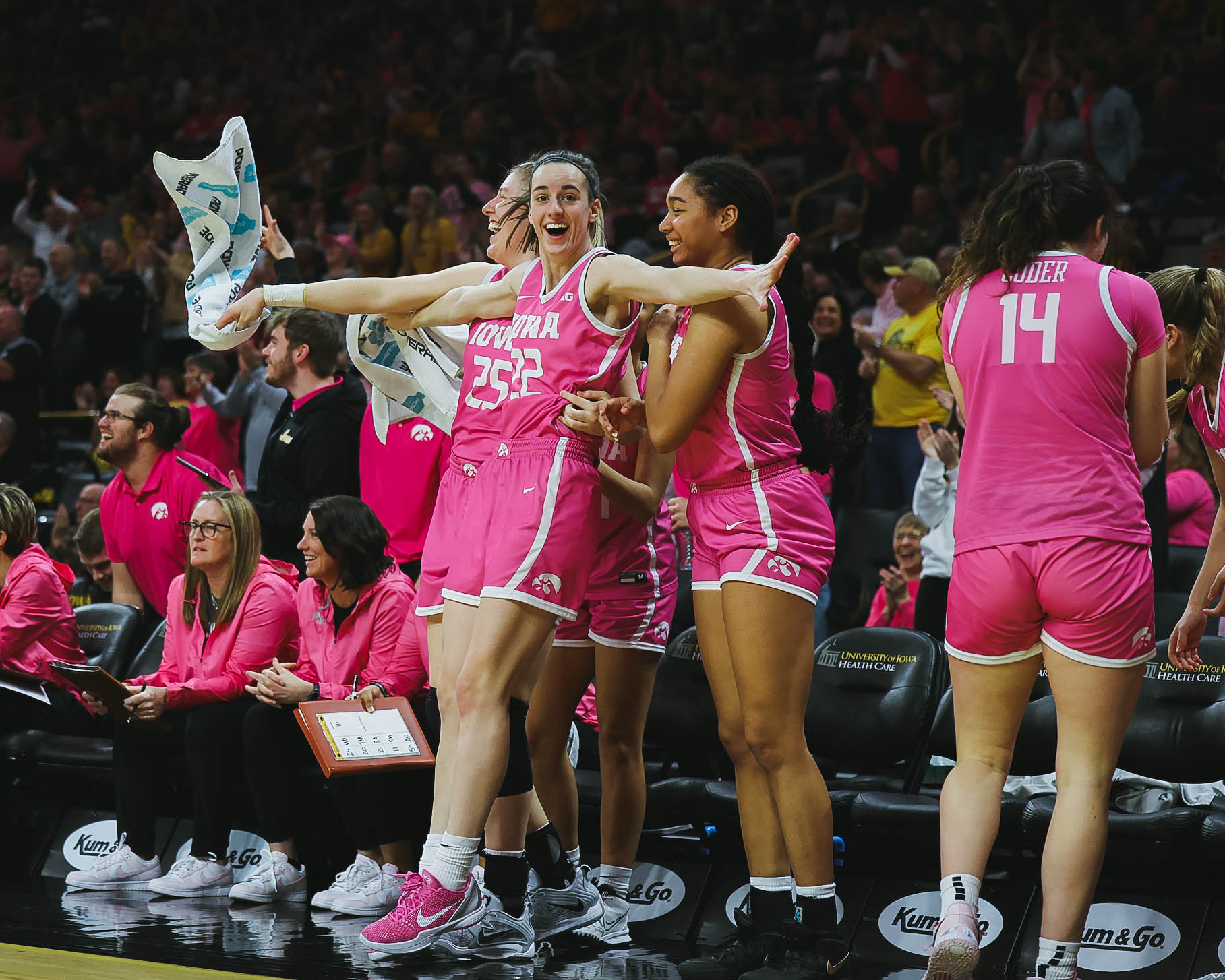 nw women bench celebration