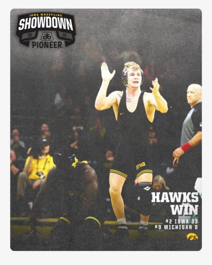 wrestlers beat michigan