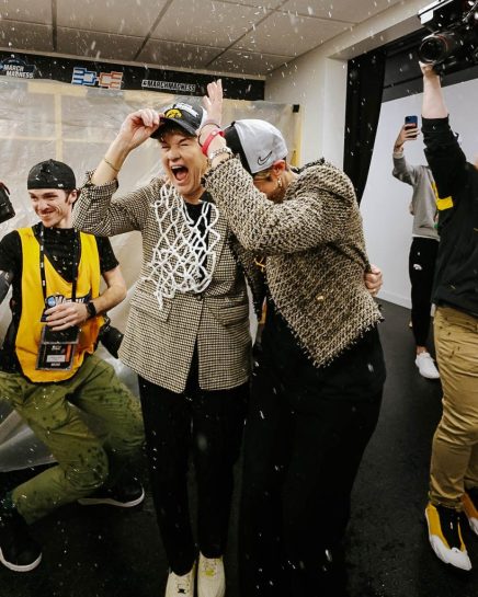 locker room celebration