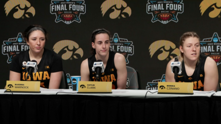 McKenna Warnock, Caitlin Clark, Monika Czinano