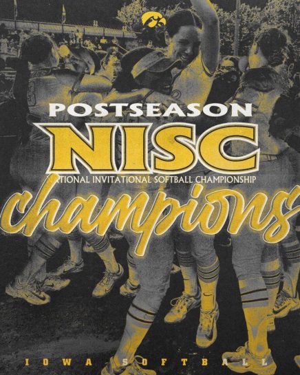 iowa wins softball nit