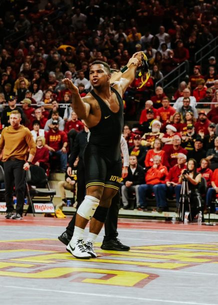 arnold isu wrestling celebration