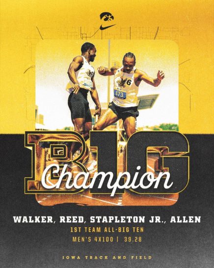 men 4 x 100 big ten champs