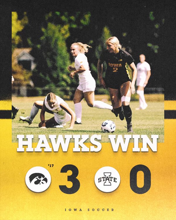 Iowa soccer 3-0 win over Cyclones Iowa soccer 3-0 win over Cyclones