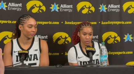 Hannah Stuelke and Aaliyah Guyton