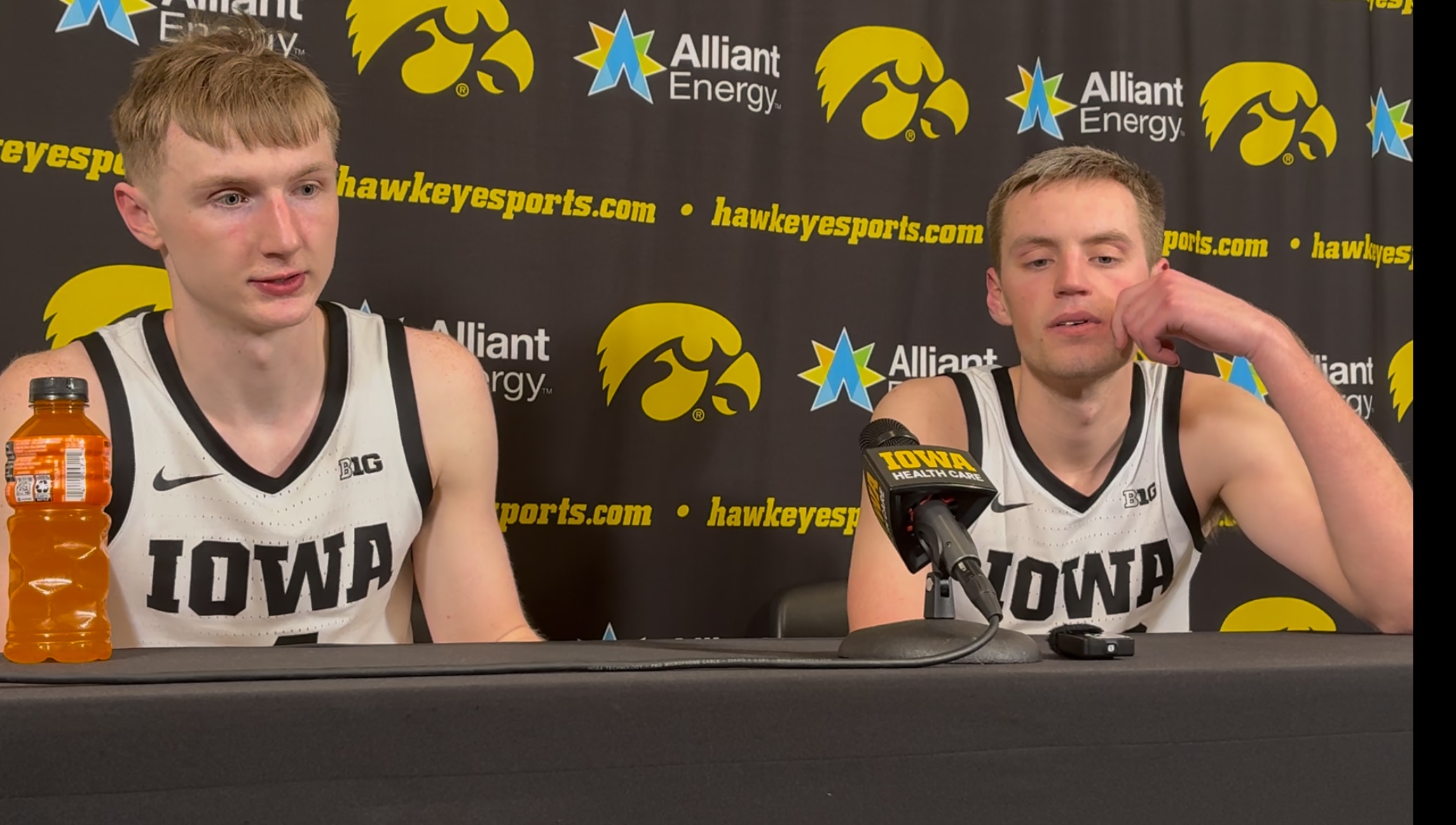 Josh Dix and Payton Sandfort after 90-81 loss to Purdue Josh Dix and Payton Sandfort after 90-81 loss to Purdue
