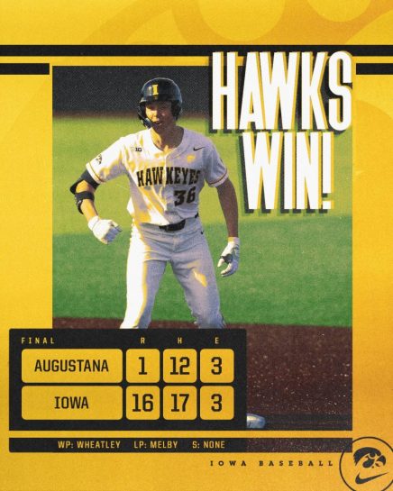 Iowa base beats augustana